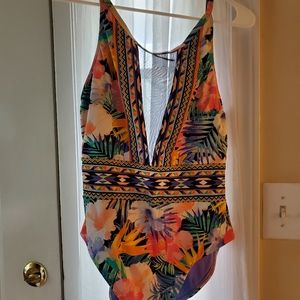 Aztec/floral Strappy Mio One-Piece Swimsuit